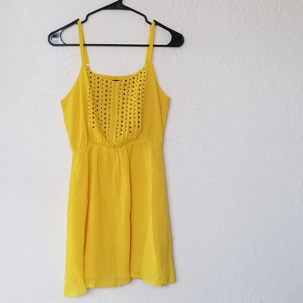 Lucca Couture yellow tunic long tank top or dress